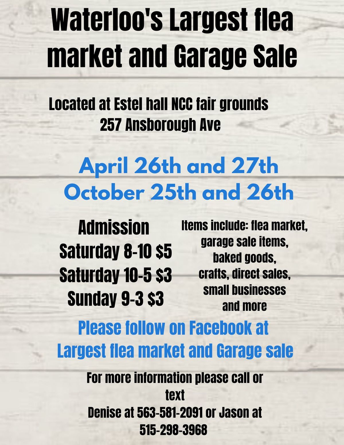 Waterloo's largest flea market and Garage sale 