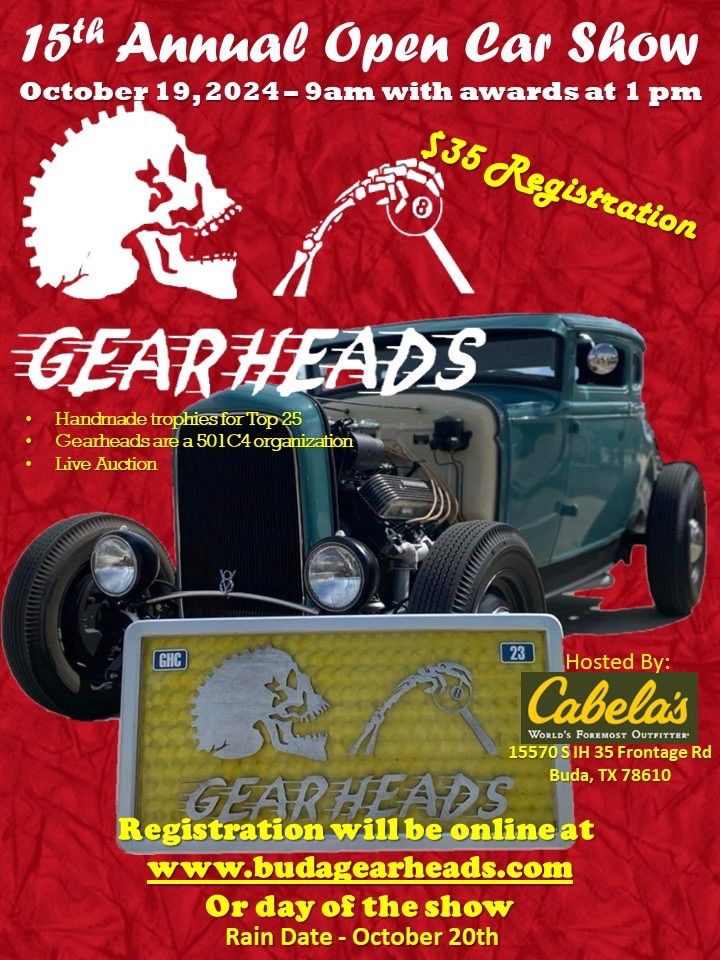 15th Annual Buda Gearheads Car Show