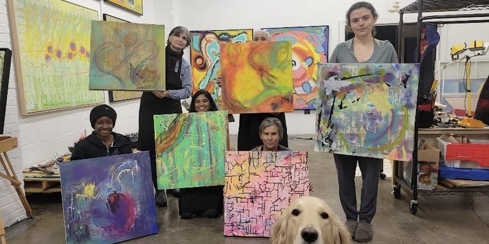 Free Style Abstract Art Class Dec 17 th