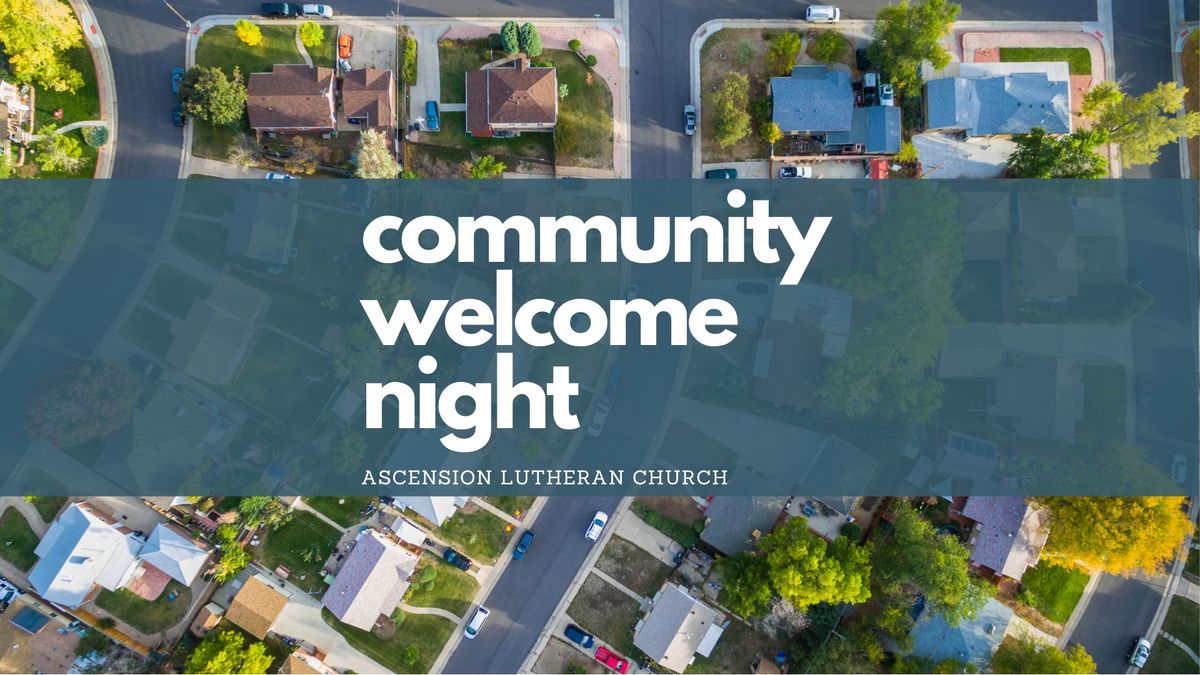 Community Welcome Night: Sip & Share!