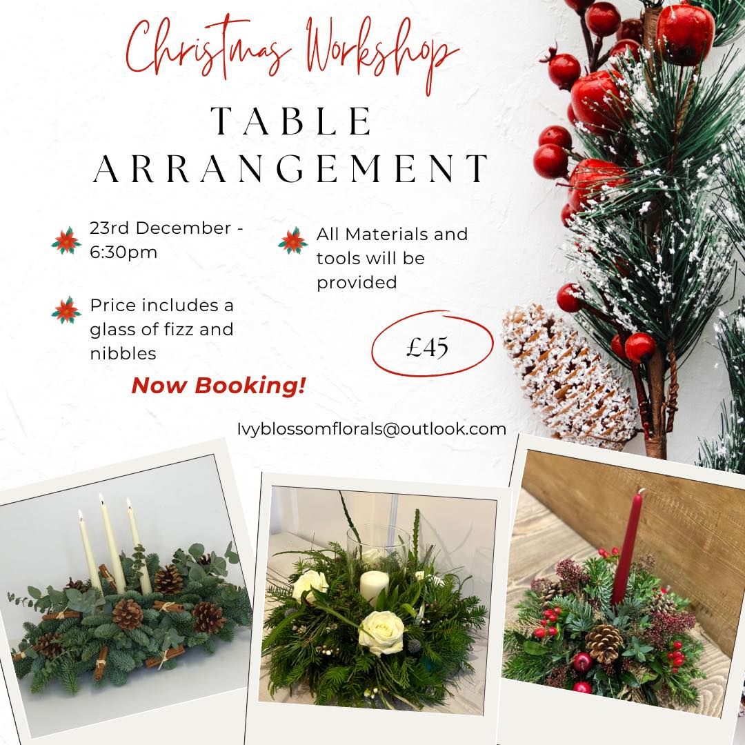 Christmas Table Arrangement Workshop