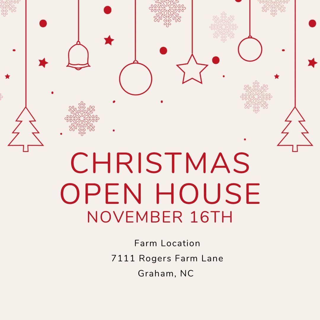 Christmas Open House at the farm! 