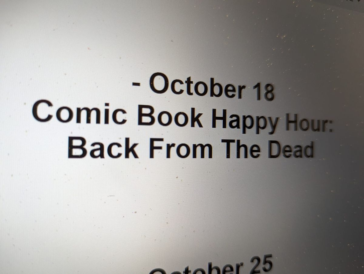 Comic Book Happy Hour. Back From The Dead