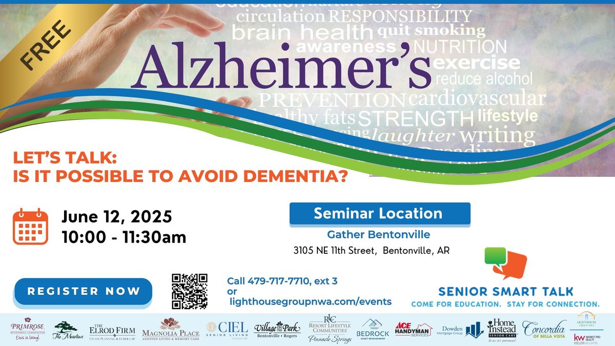 Let\u2019s Talk: Is it possible to avoid Dementia? 