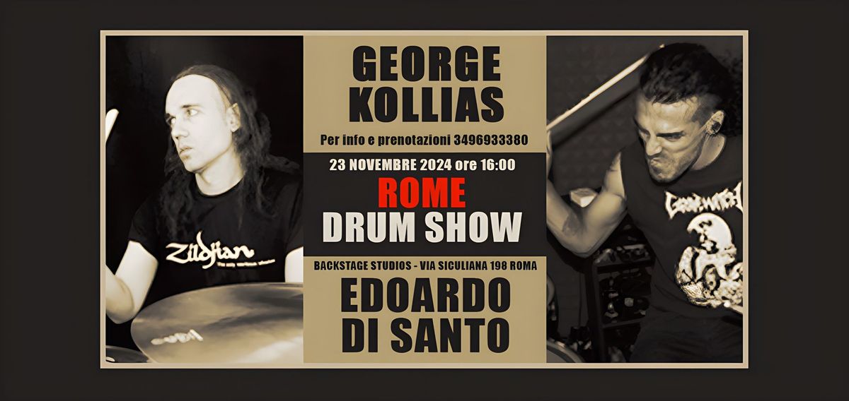 George Kollias & Edoardo Di Santo "Rome Drum Show"