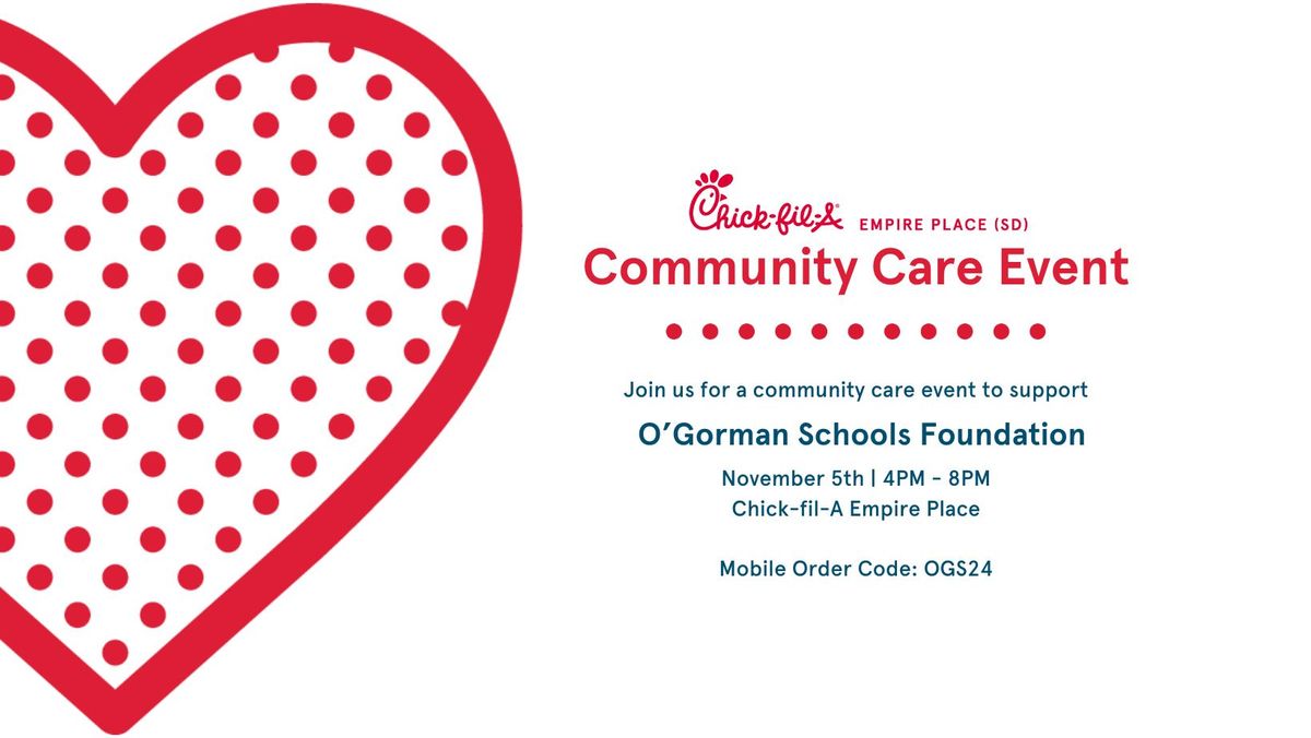 Community Care Event | O\u2019Gorman Schools Foundation