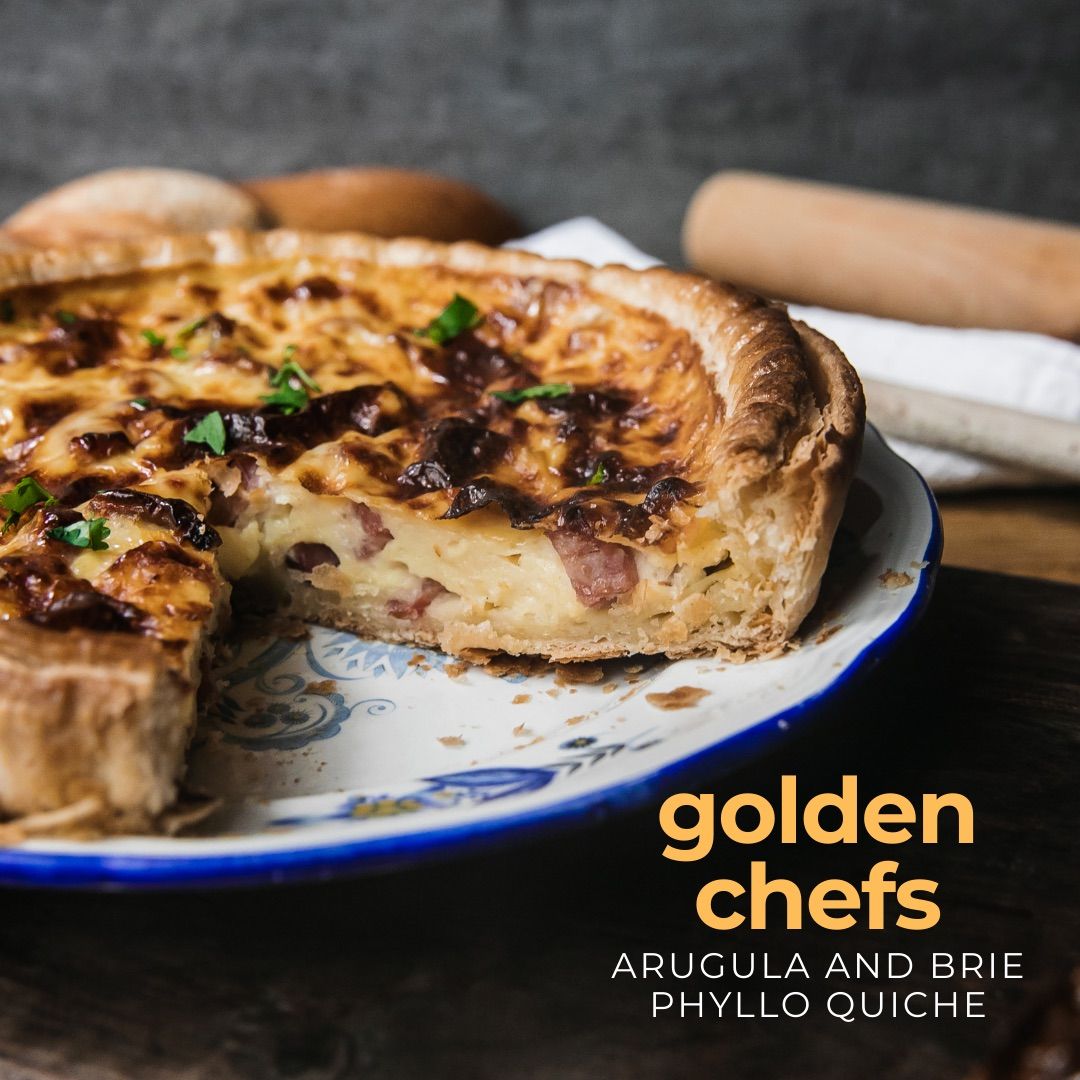 Seniors Golden Chefs: Arugula & Brie Phyllo Quiche \ufffd