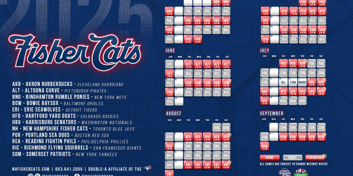 New Hampshire Fisher Cats vs. Altoona Curve