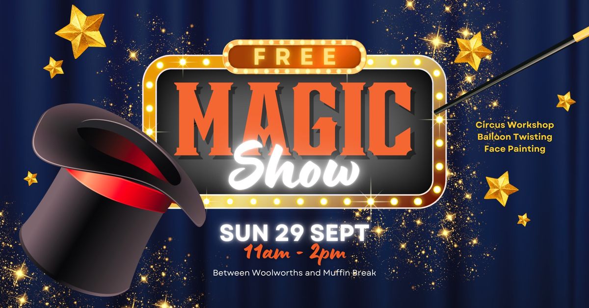 FREE Magic Show at Thrift Park