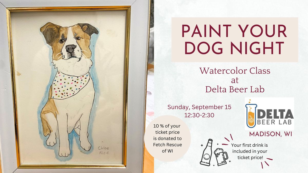 Paint your Dog Night at Delta Beer Lab