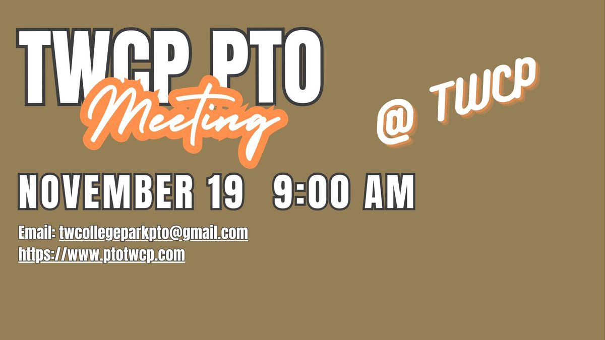 November '24 PTO Meeting