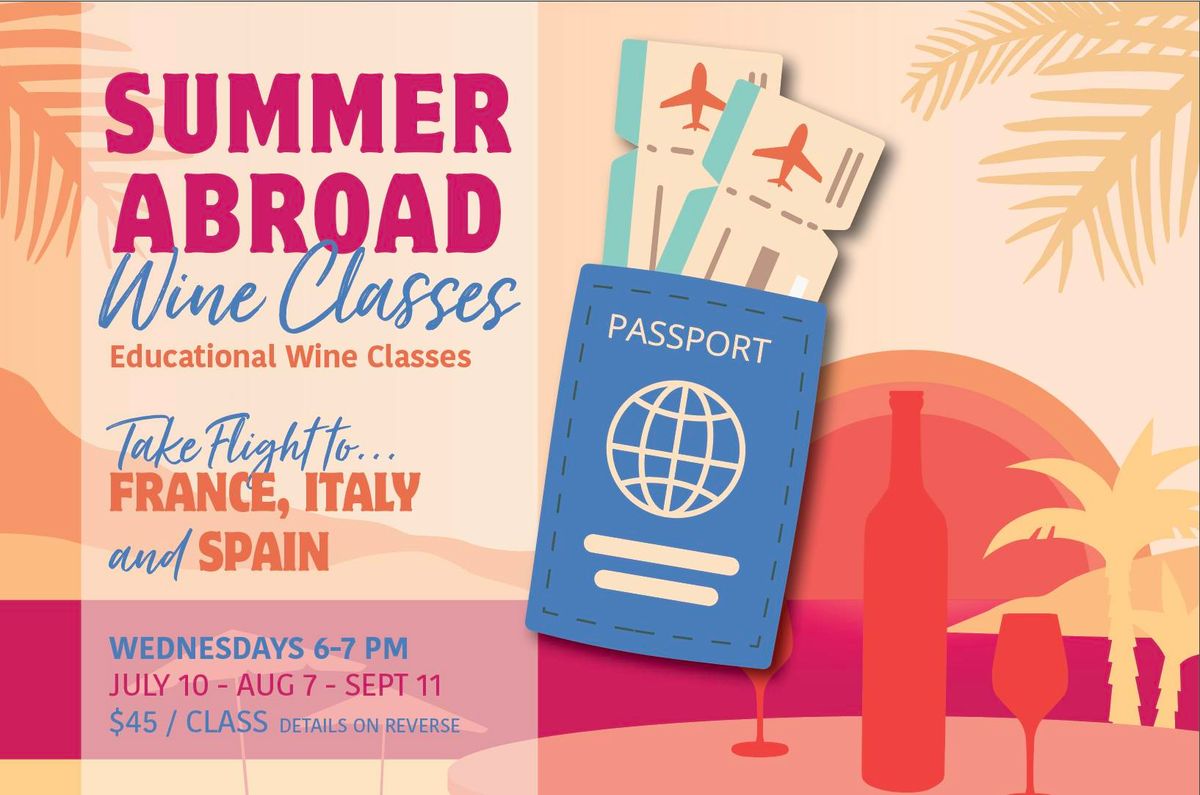 Summer Abroad Wine Classes