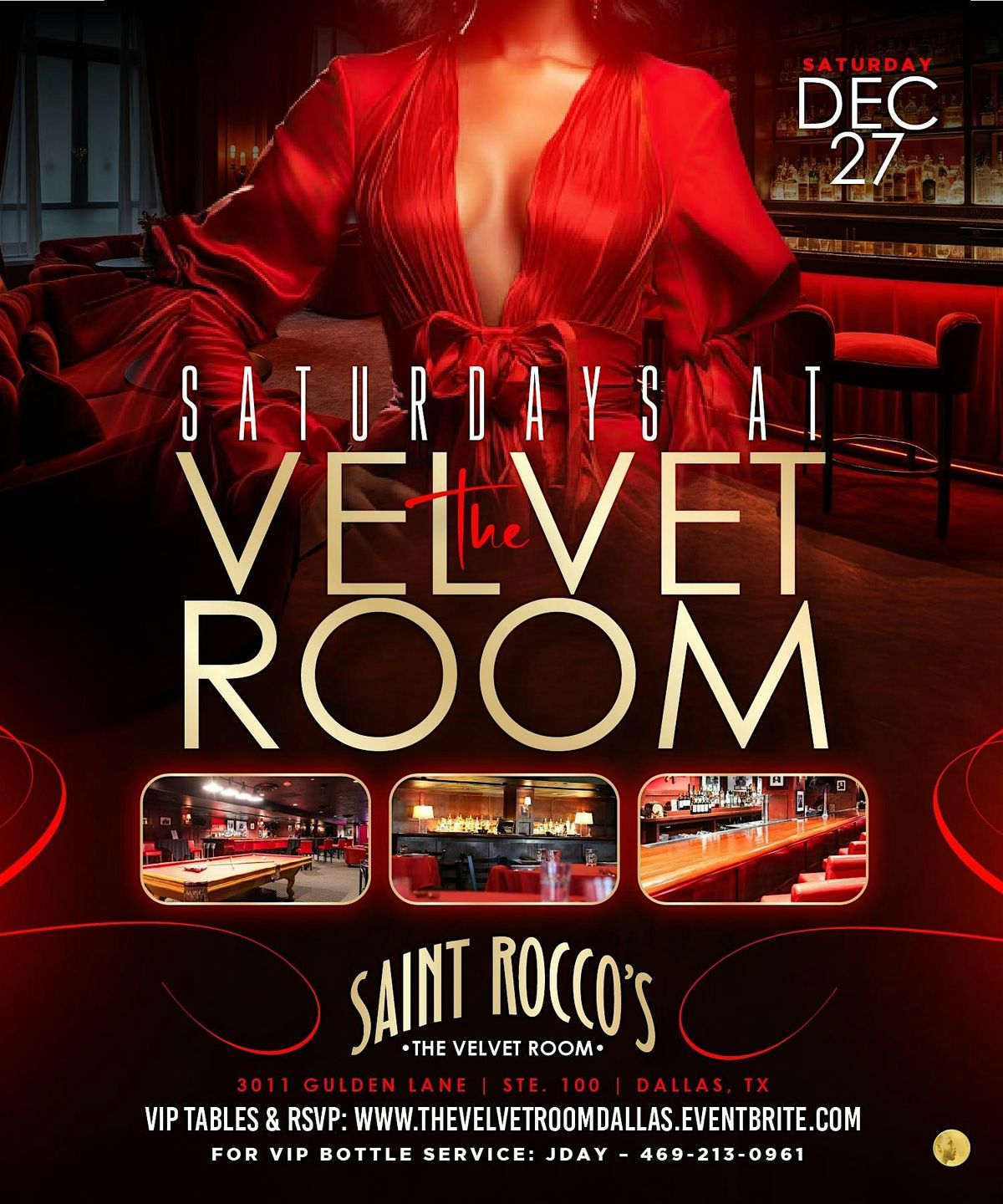 Saturdays at The Velvet Room \u2014 Saint Rocco\u2019s