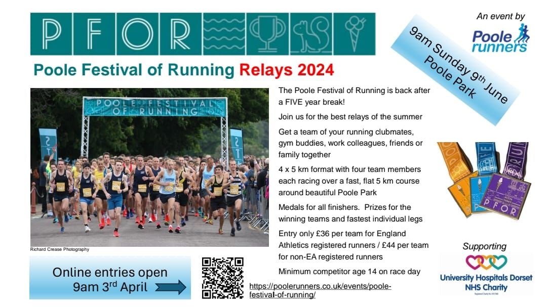 Poole Festival of Running RELAYS 2024