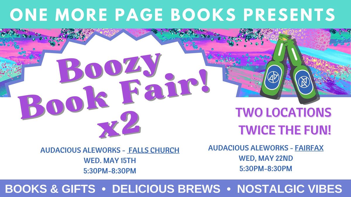 Boozy Book Fair at Audacious Aleworks - Fairfax!