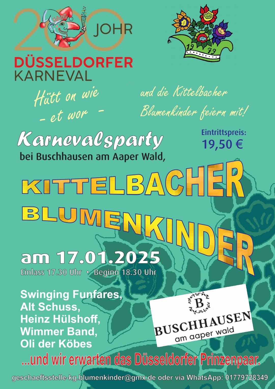 Blumenkinder Karnevalsparty