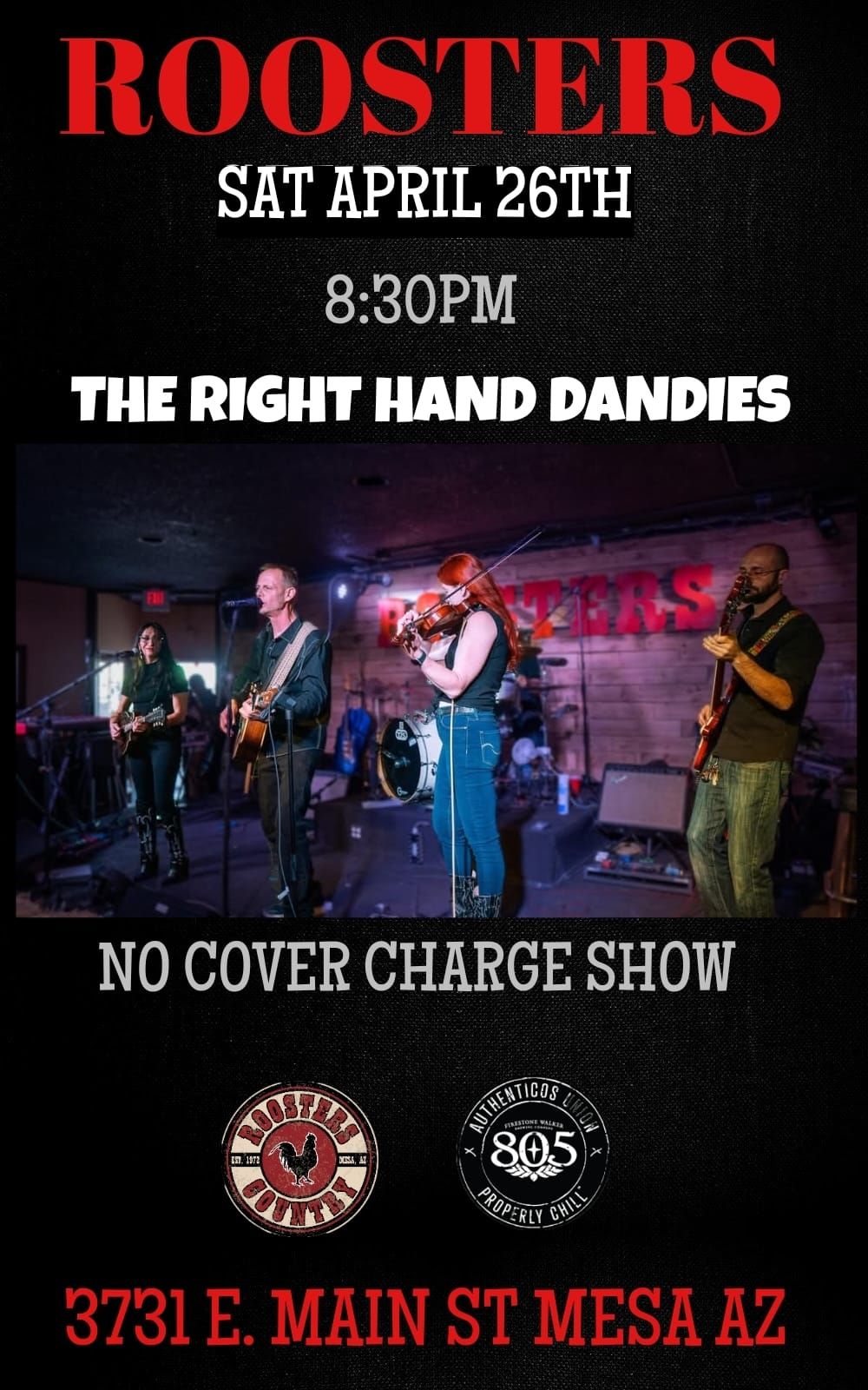 THE RIGHT HAND DANDIES @ ROOSTERS COUNTRY 