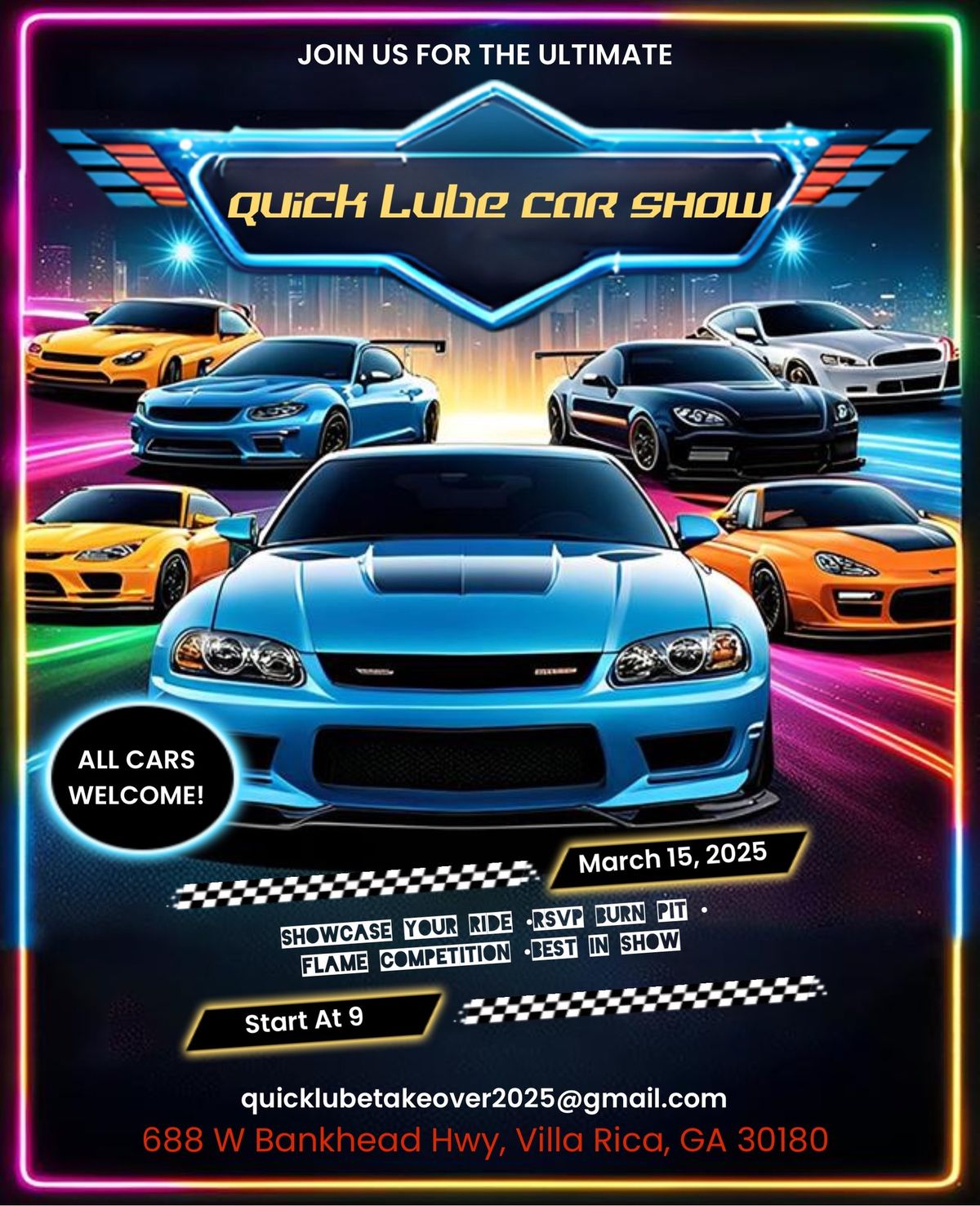 Quick lube car show