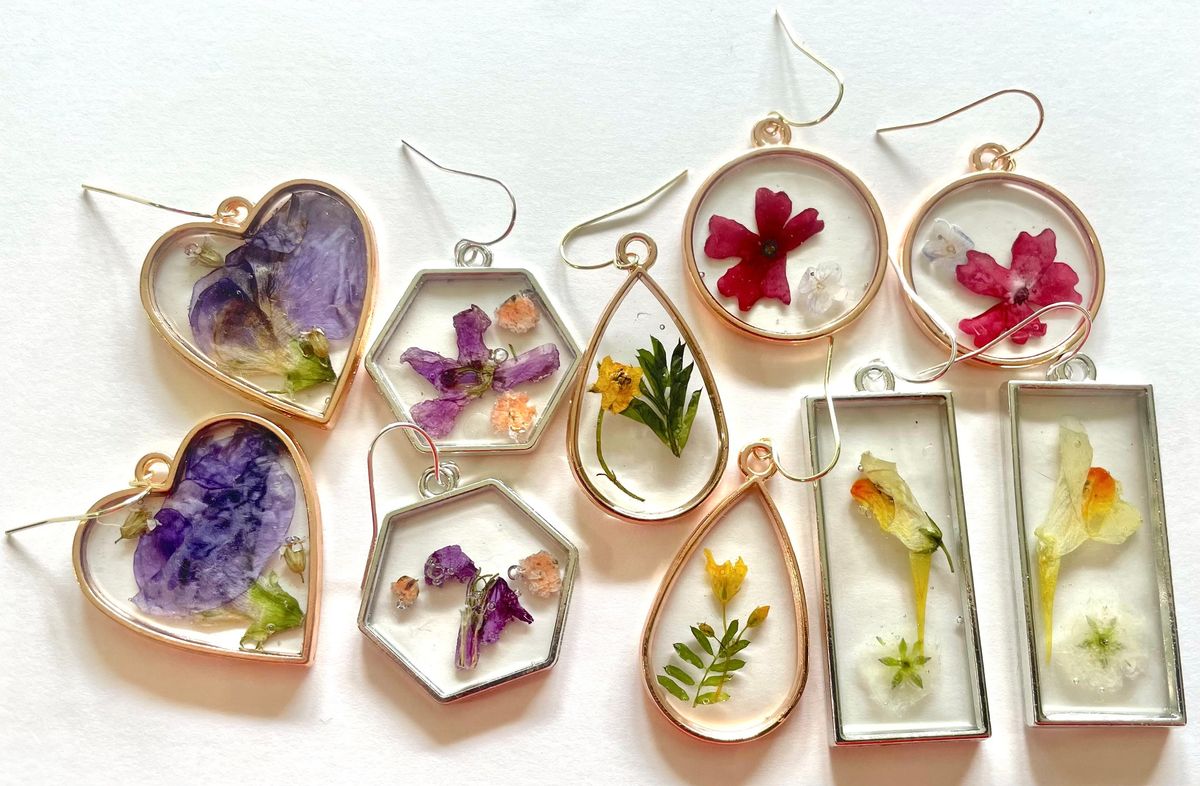 Resin Flower Jewelry Making Workshop with Wild Daisy Creative