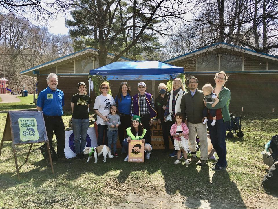 Toronto Climate Save x Plant Based treaty - park cleanup & booth with Friends of Smythe Park