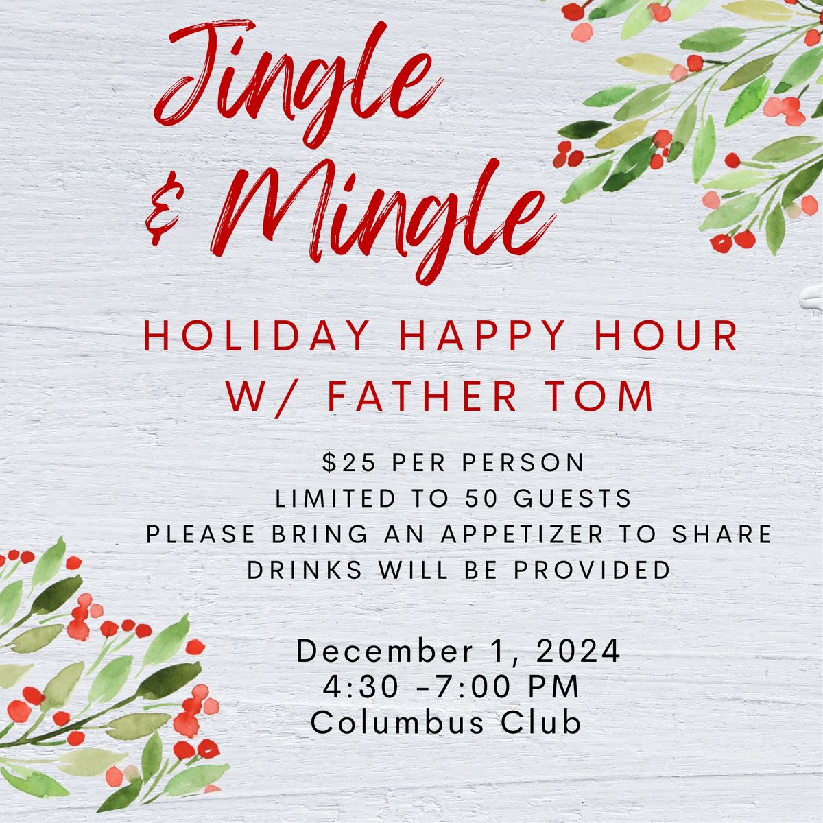 Jingle & Mingle w\/Father Tom