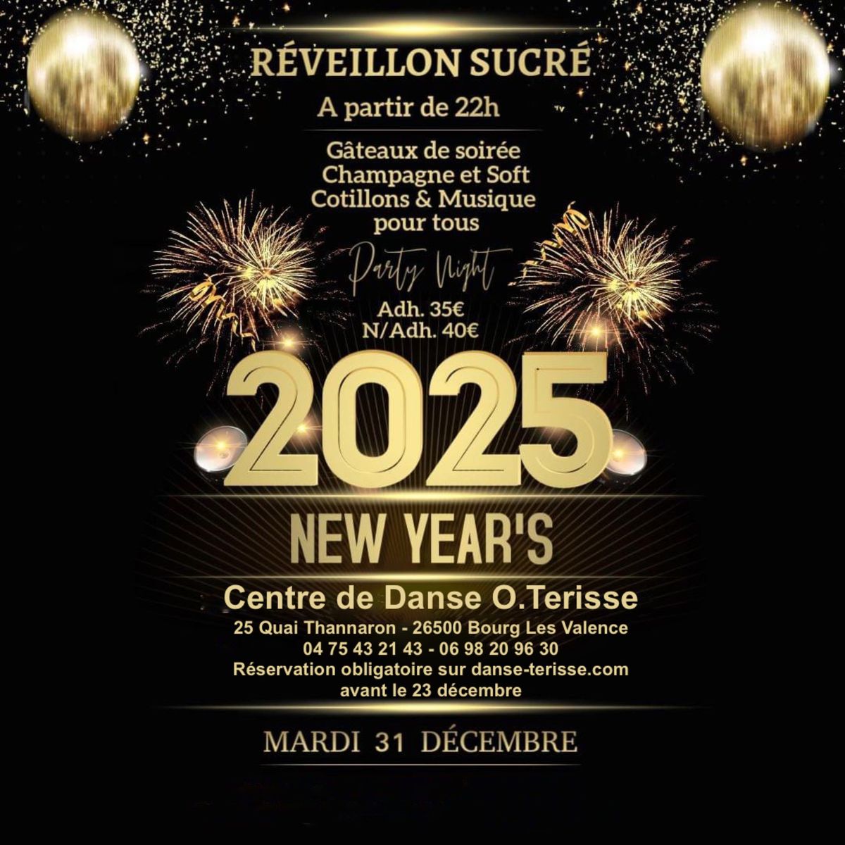 R\u00e9veillon Sucr\u00e9 du Nouvel An 2025