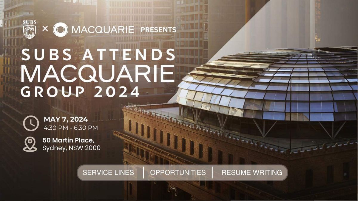 SUBS Attends Macquarie Group 2024