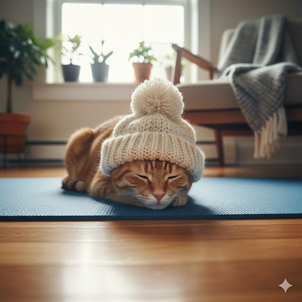 Cozy Comforts Cat Yoga: Winter Stretch & Snuggle for Ages 9-18