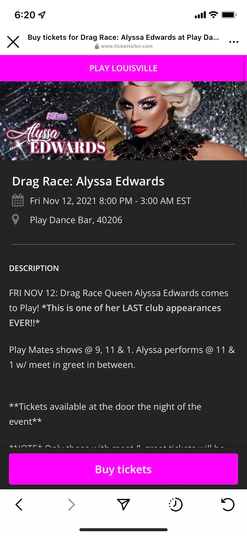 Alyssa Edwards at The National