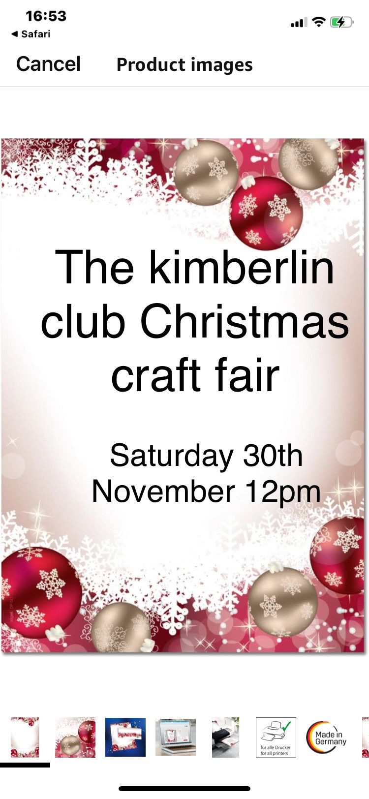 Christmas craft fair 