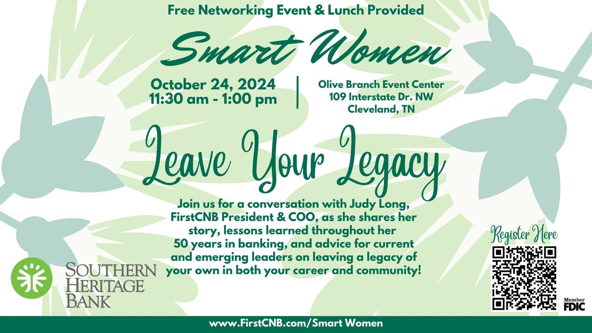 Smart Women | Leave Your Legacy | Oct. 24