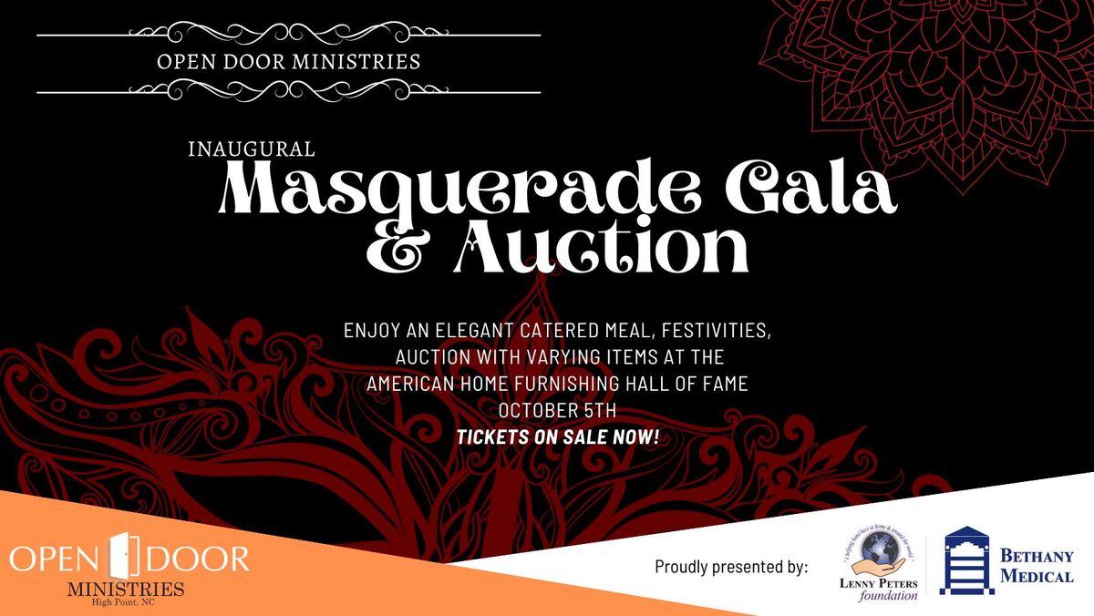 Open Door Ministries Masquerade Gala & Auction