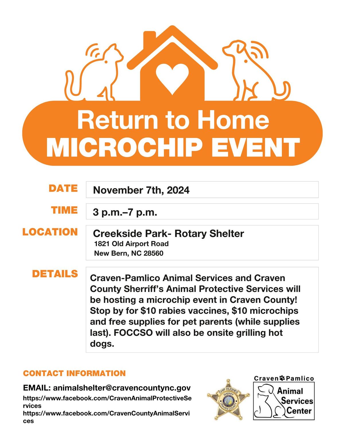 Craven County Microchip Event