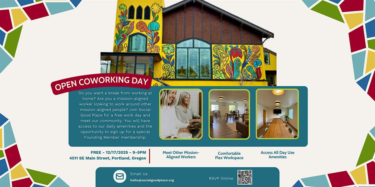 Open Coworking Day For Mission-Aligned Workers