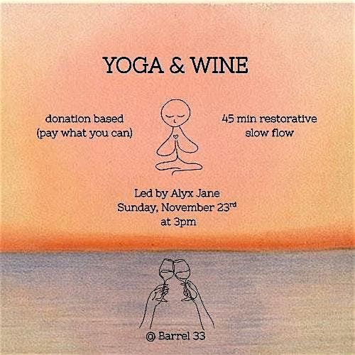 Yoga & Wine with Alyx Jane