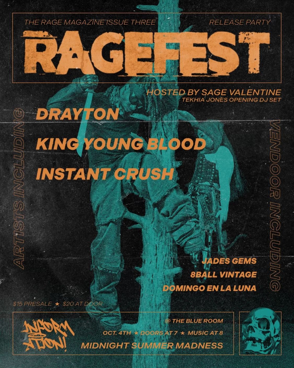 Blue Room x the Rage Magazine Present | RAGEFEST ft. Drayton, King Youngblood, Instant Crush