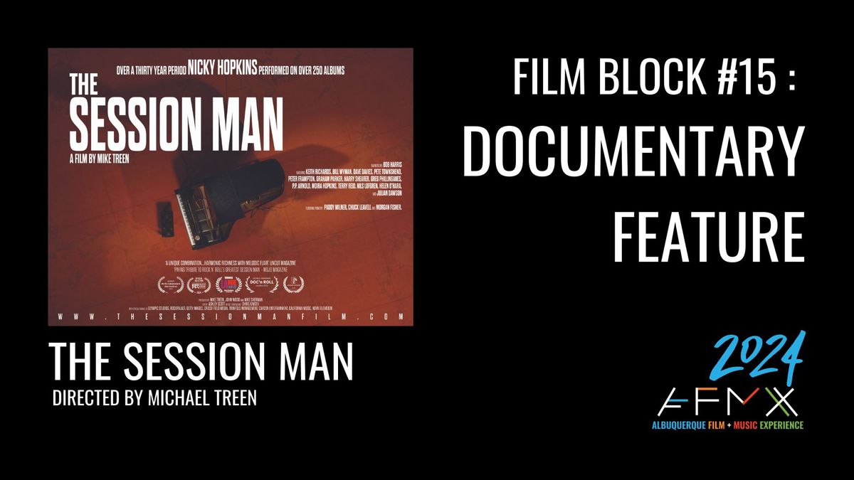 Film Block #15 - Documentary Feature - "The Session Man"