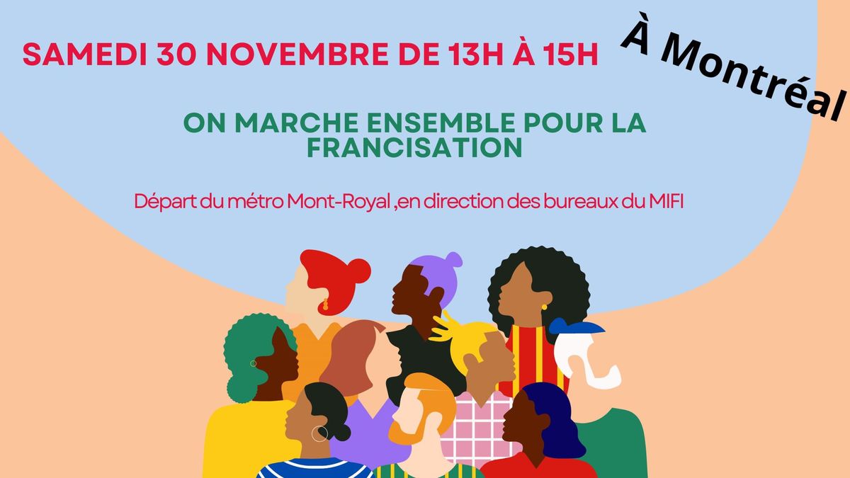 Marche en soutien \u00e0 la francisation