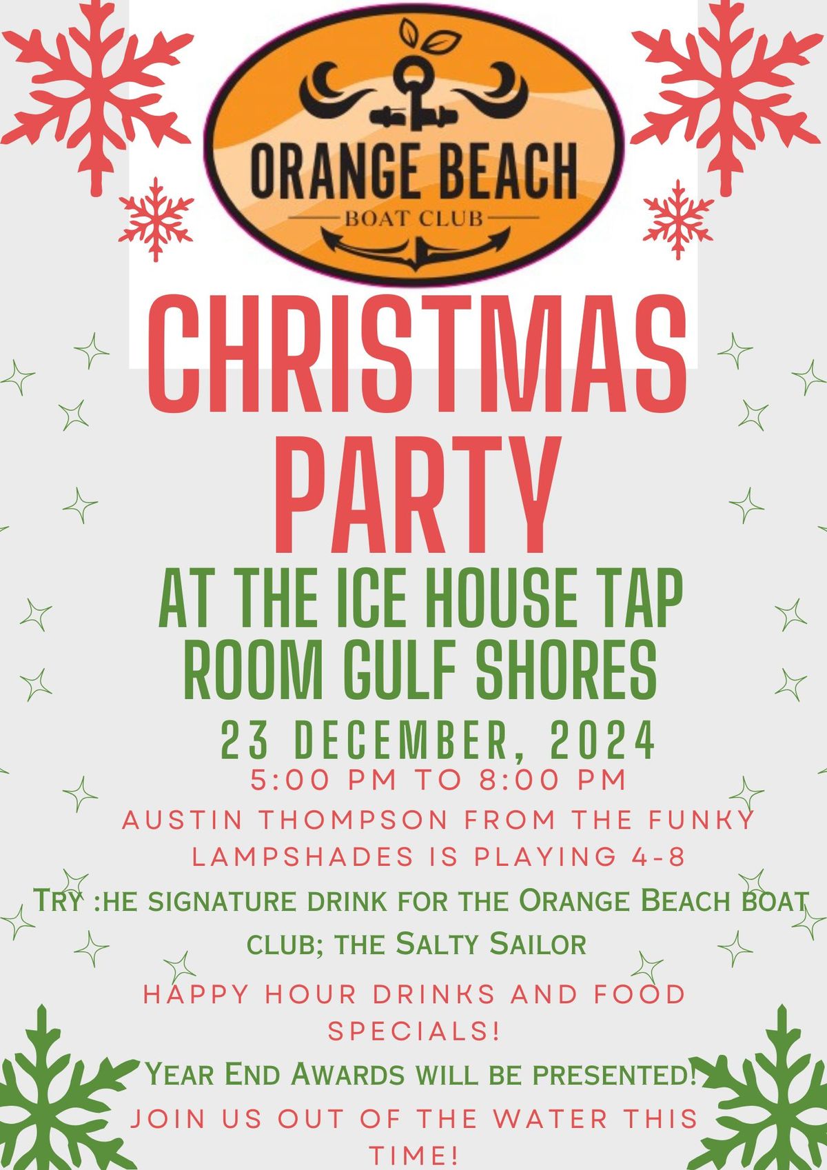 The Orange Beach Boat Club Christmas Party