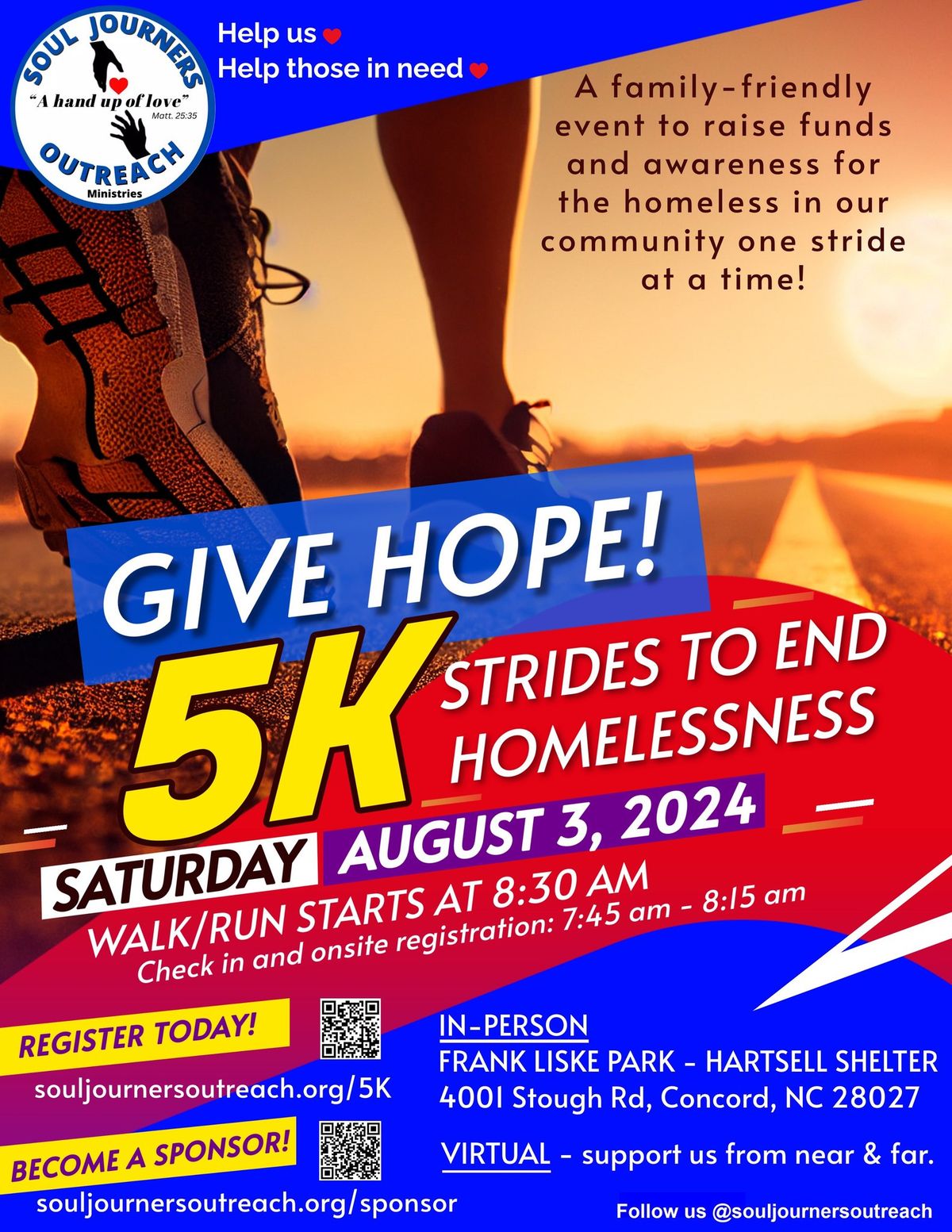 GIVE HOPE 5K\/STRIDES TO END HOMELESSNESS