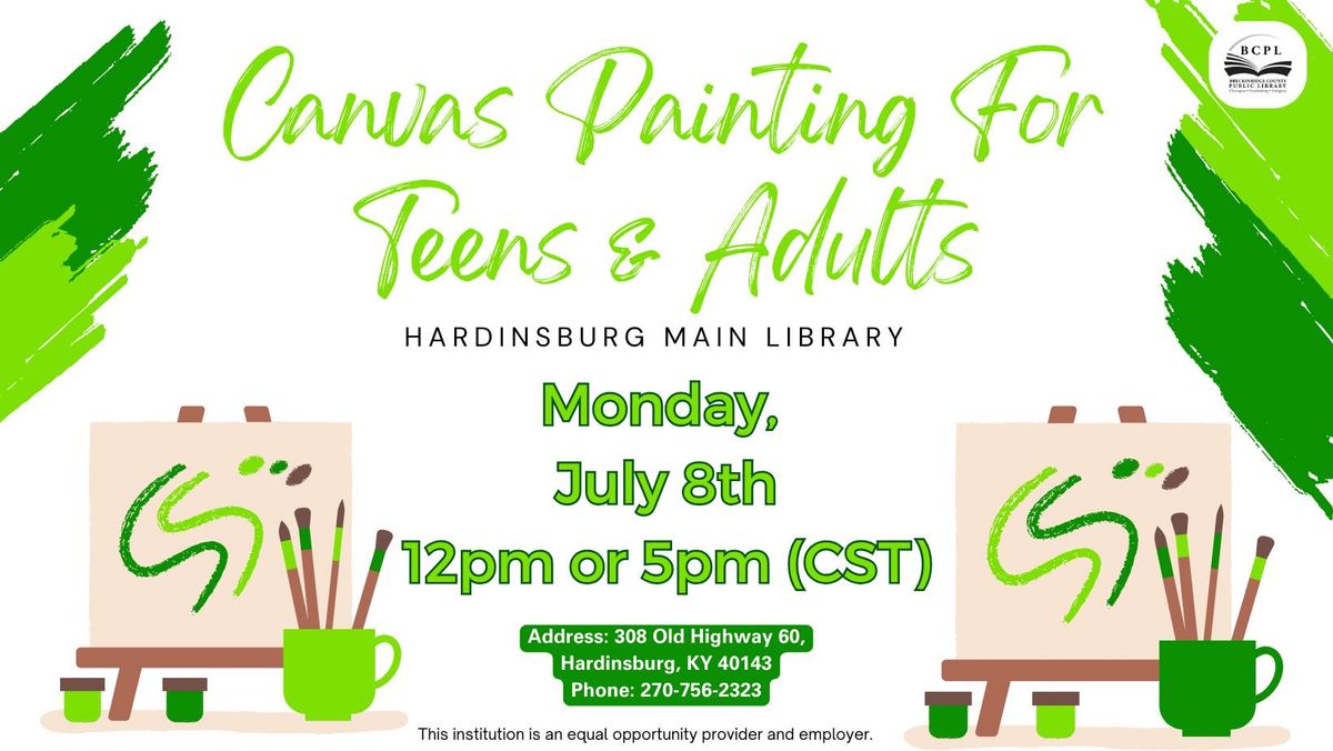 Hardinsburg: Adult & Teen Canvas Painting