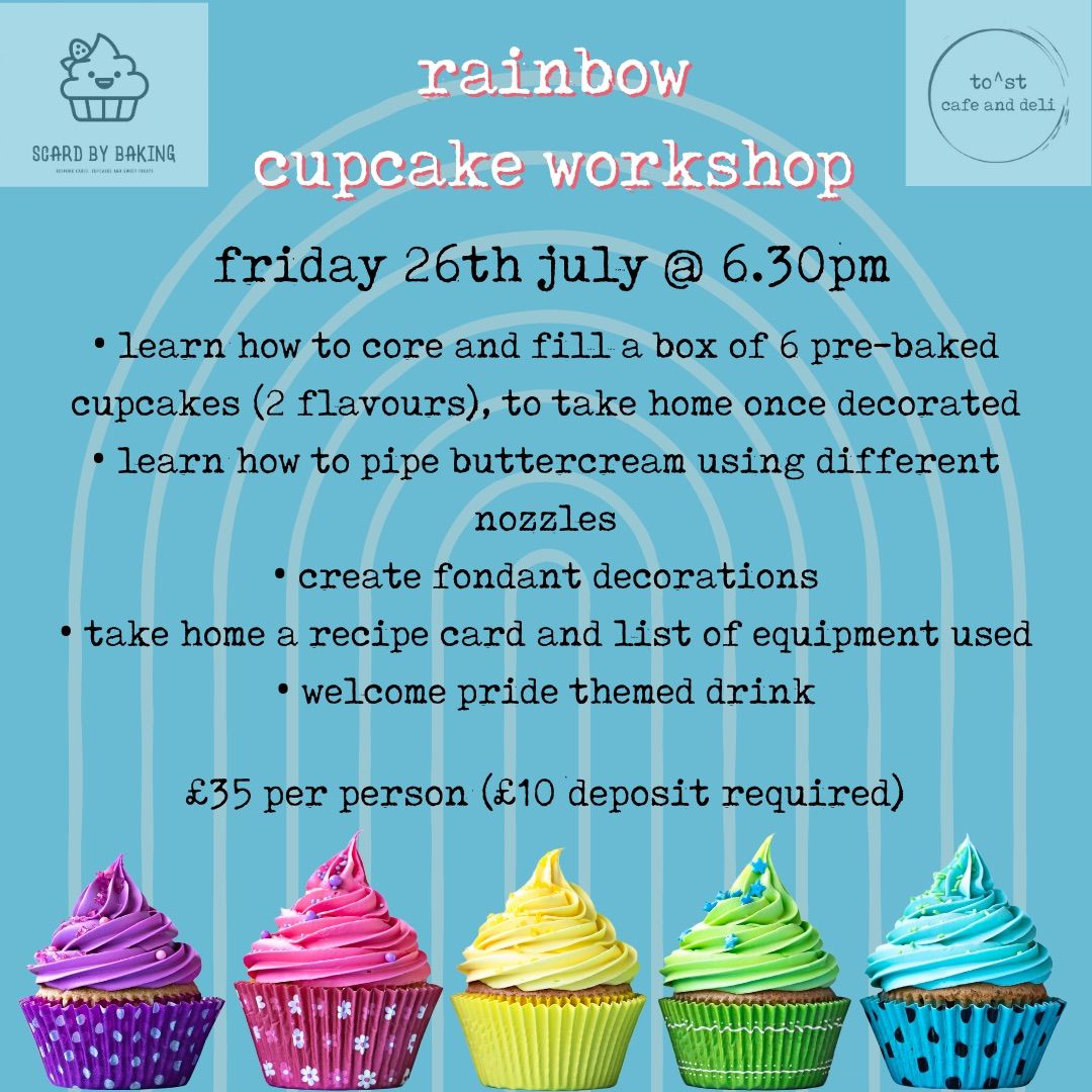 Rainbow cupcake workshop