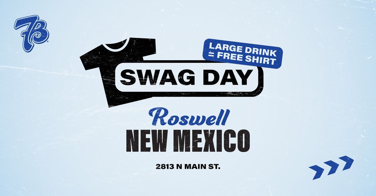 FREE SHIRTS | SWAG DAY | ROSWELL, NM!!