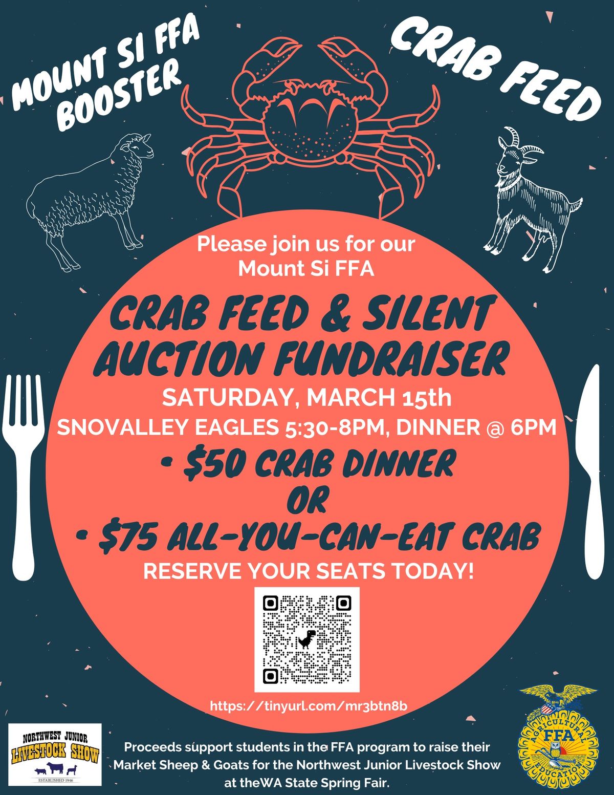 \ud83e\udd80MSHS FFA Crab Feed Fundraiser\ud83d\udc11\ud83d\udc10