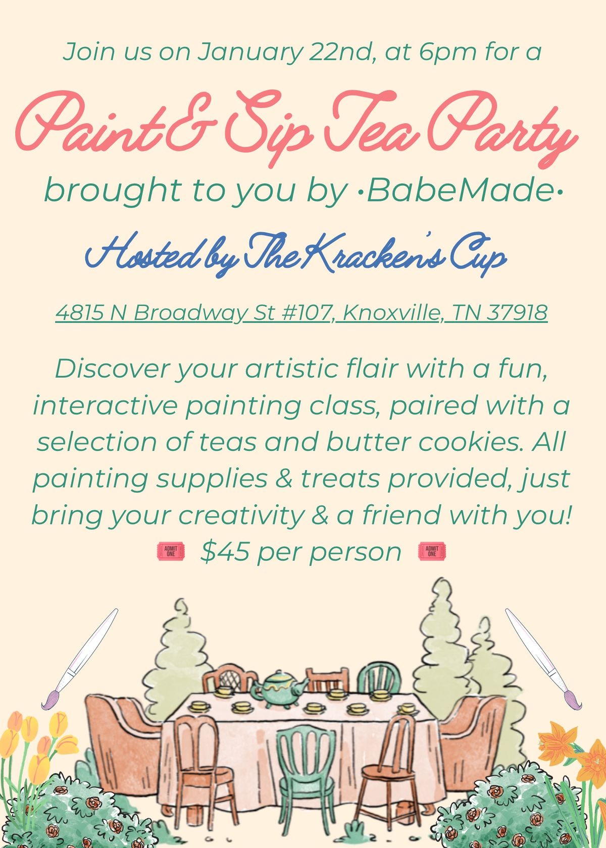 Paint & Sip Tea Party