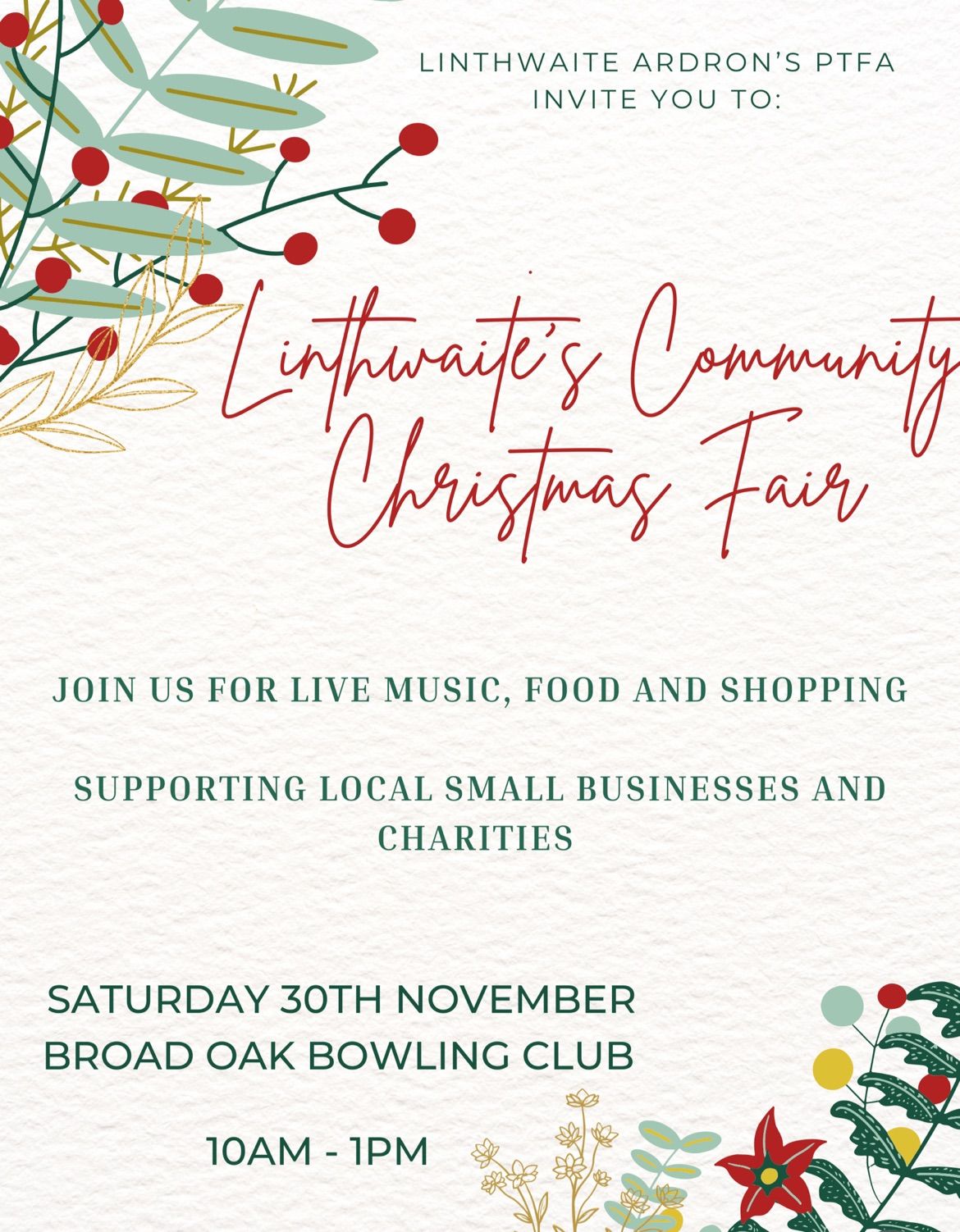 Linthwaite's Community Christmas Fair