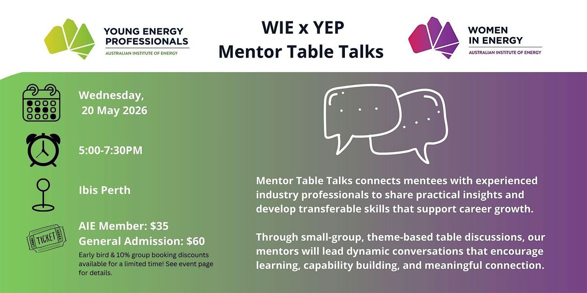 WIE x YEP Mentor Table Talks