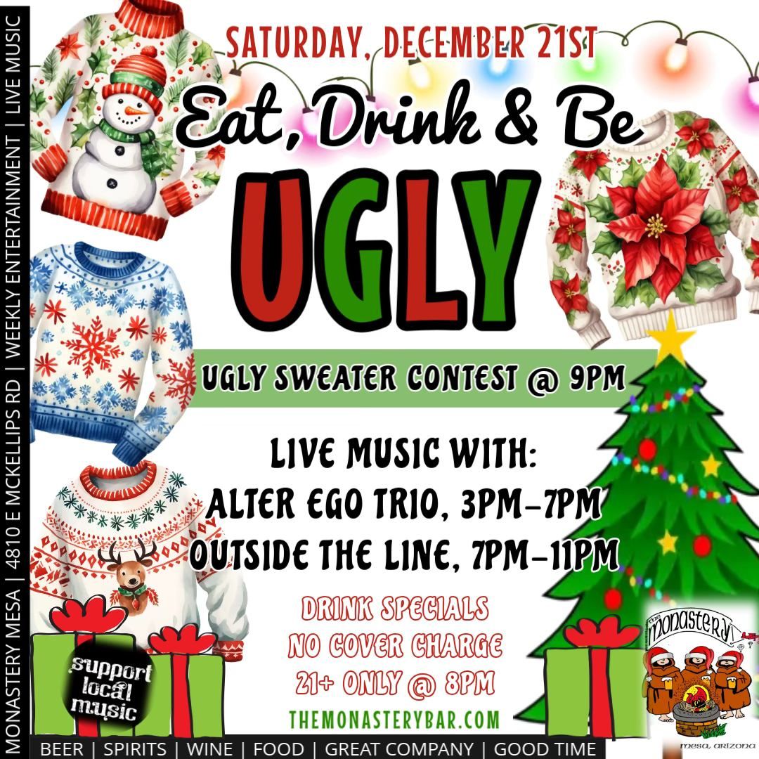 Monastery's Annual Ugly Sweater Party & Contest, December 21st