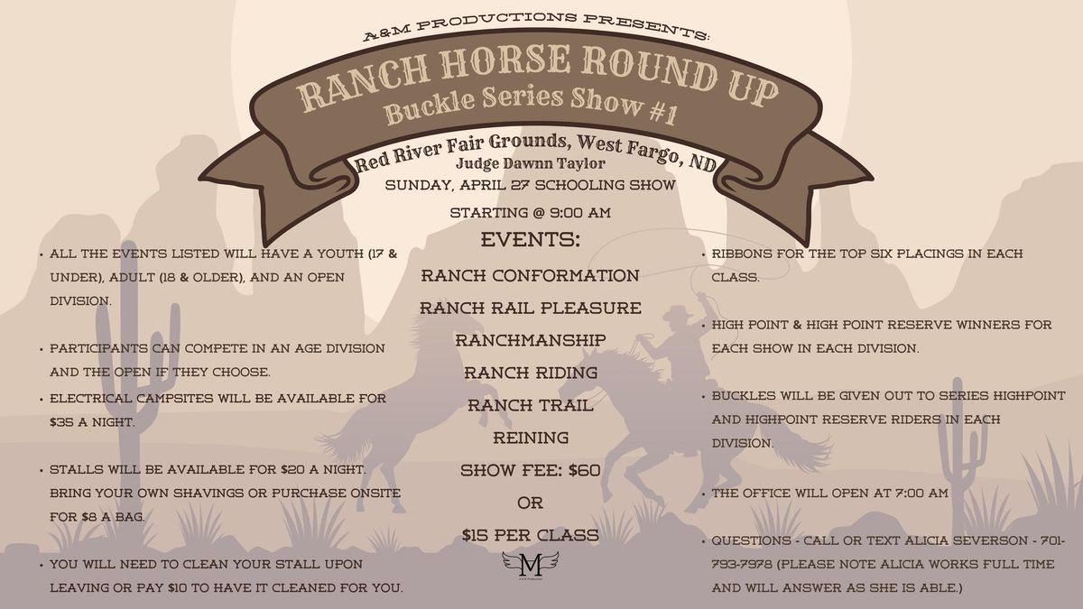 Ranch Horse Round Up Buckle Series Show #1