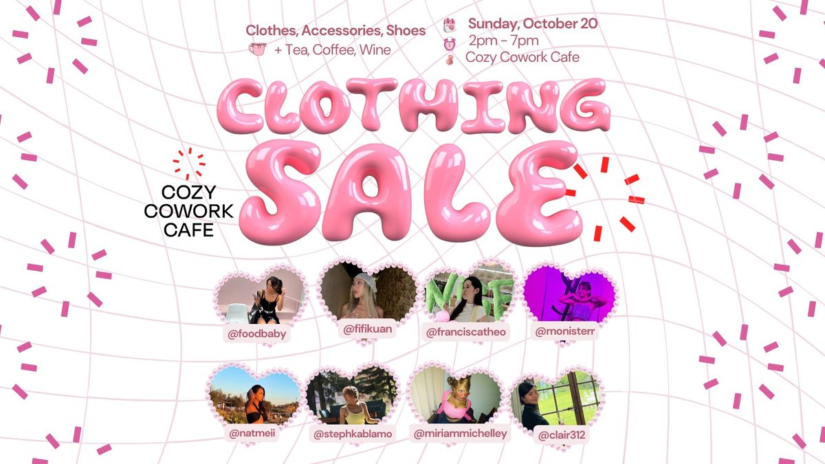 COZY CLOTHING SALE & SWAP